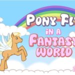 Poney vole dans un monde fantastique